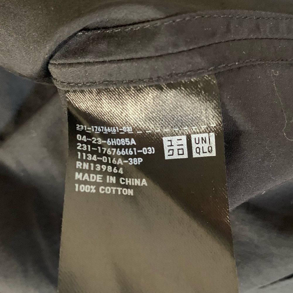 Uniqlo and Lemaire Black Cotton Striped Short Sleeve Top - Picture 7 of 7